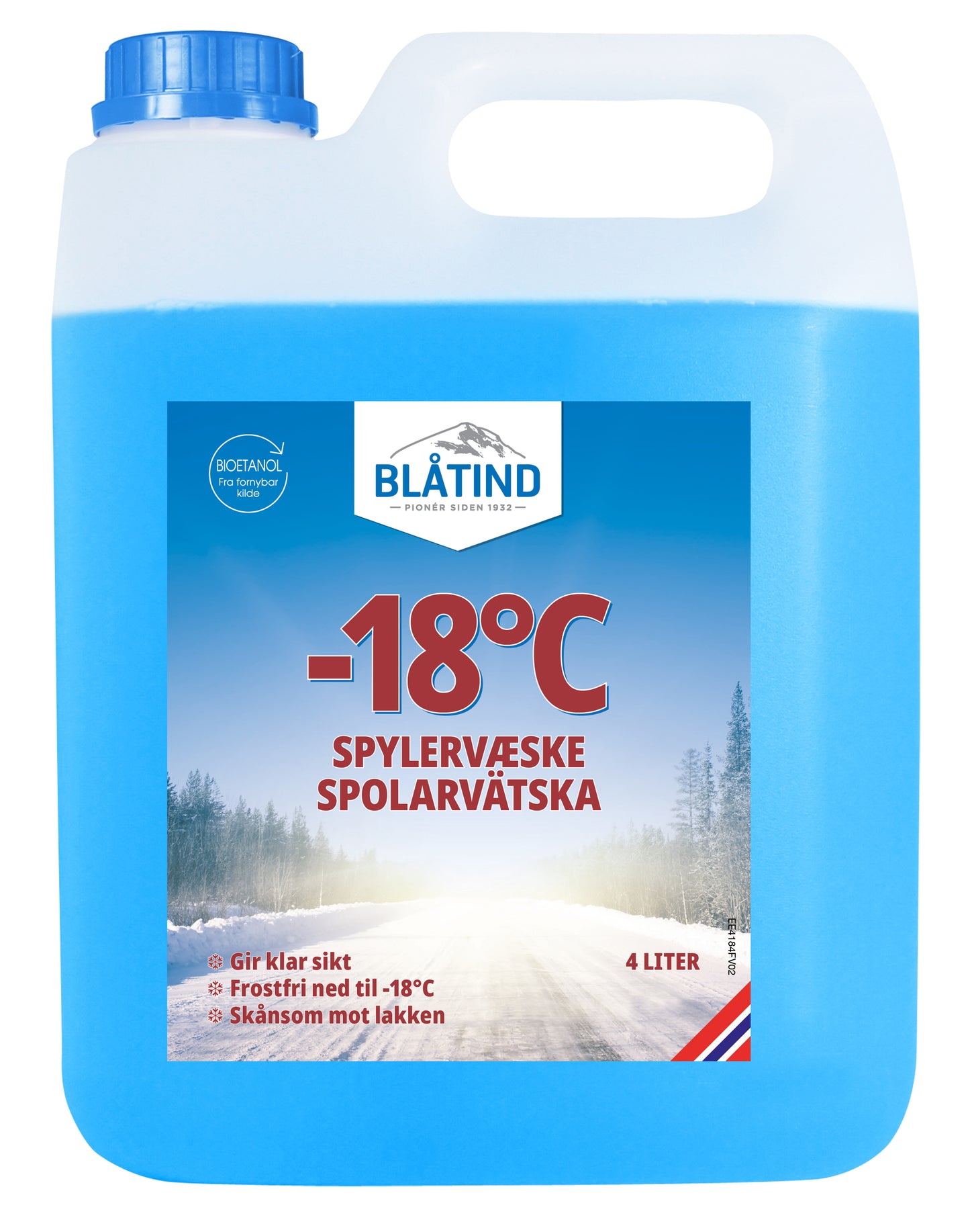 BLÅTIND Spylervæske -18
