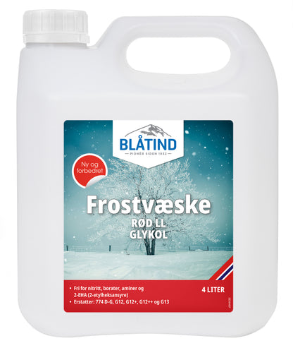 BLÅTIND Frostvæske konsentrat RØD LL