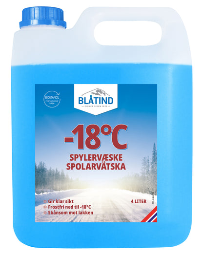 BLÅTIND Spylervæske -18